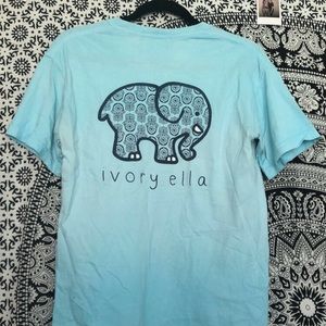 dip dye blue ivory ella t-shirt